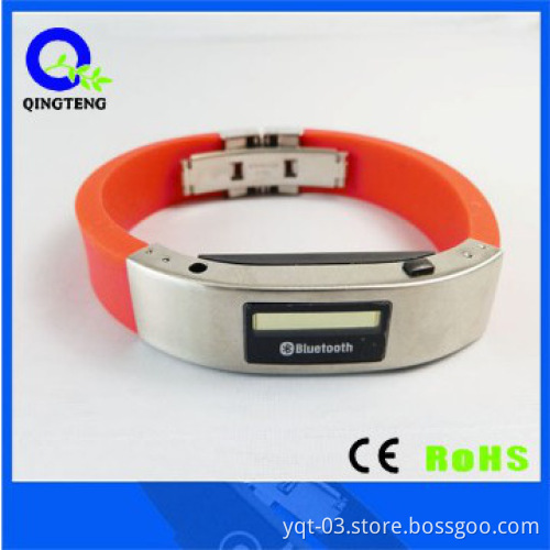 Silicone bluetooth bracelet watch for women